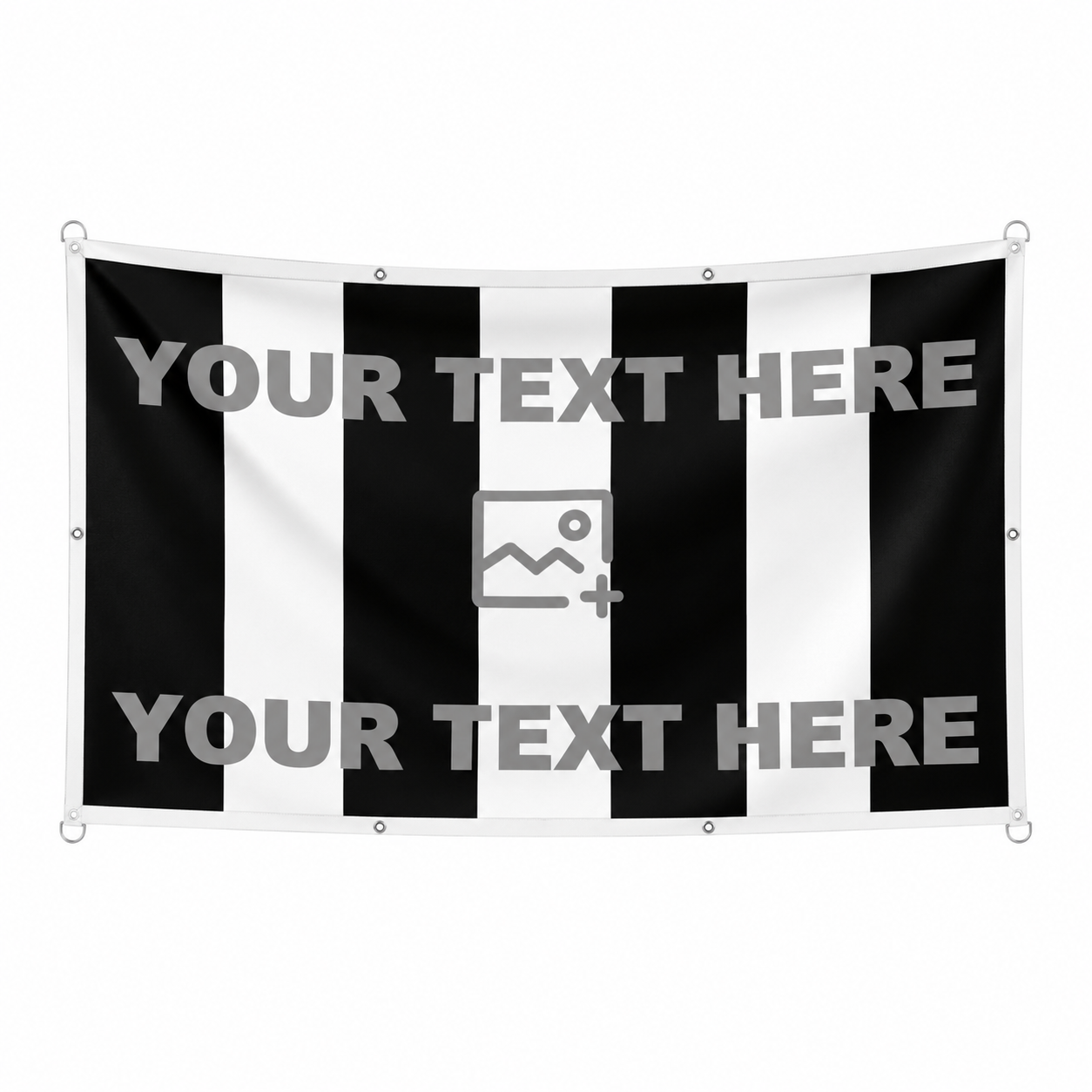 Vertical Seven Stripe Football Flag
