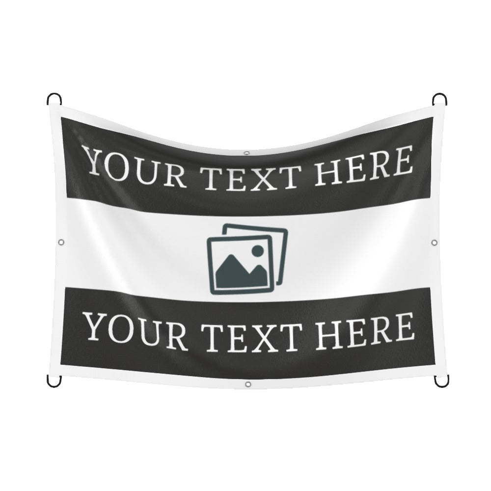 Newcastle Custom Printed Football Flag