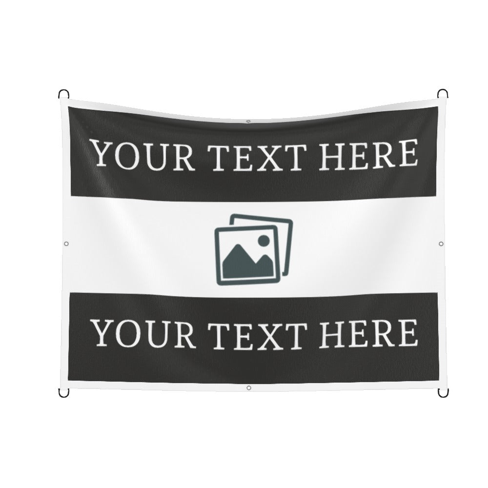 Newcastle Custom Printed Football Flag