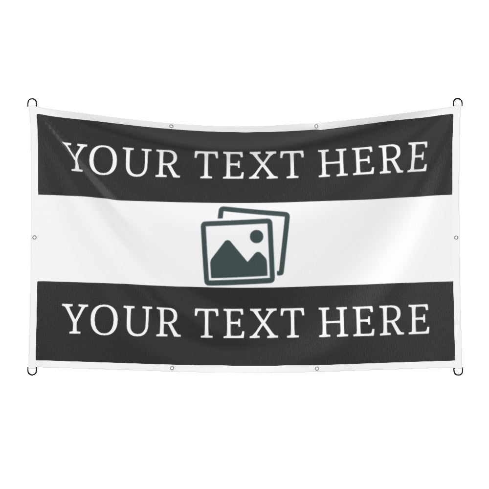 Newcastle Custom Printed Football Flag