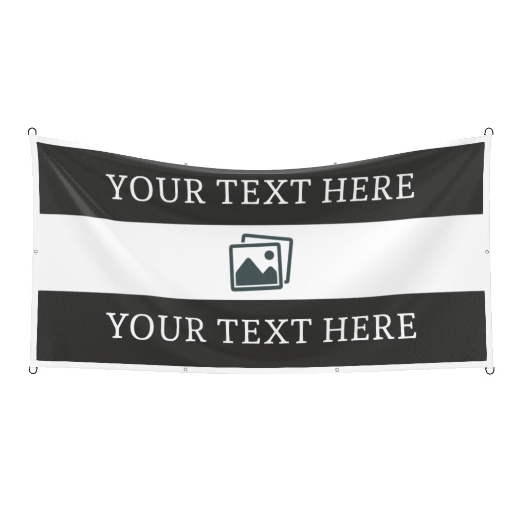 Newcastle Custom Printed Football Flag