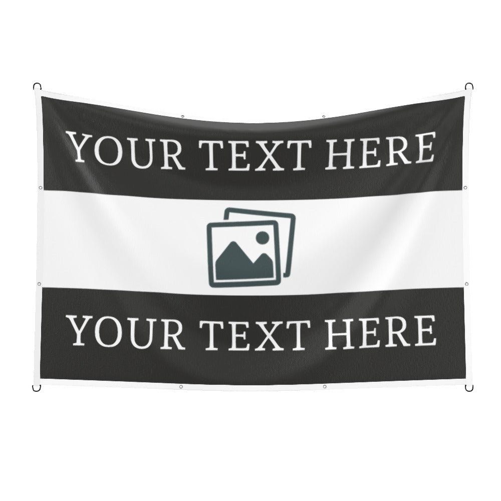 Newcastle Custom Printed Football Flag