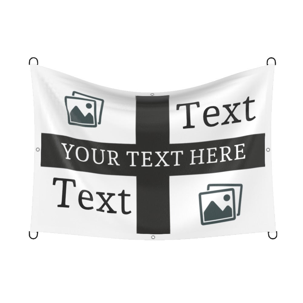 Newcastle Custom Printed Football Flag