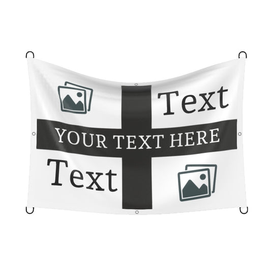 Newcastle Custom Printed Football Flag