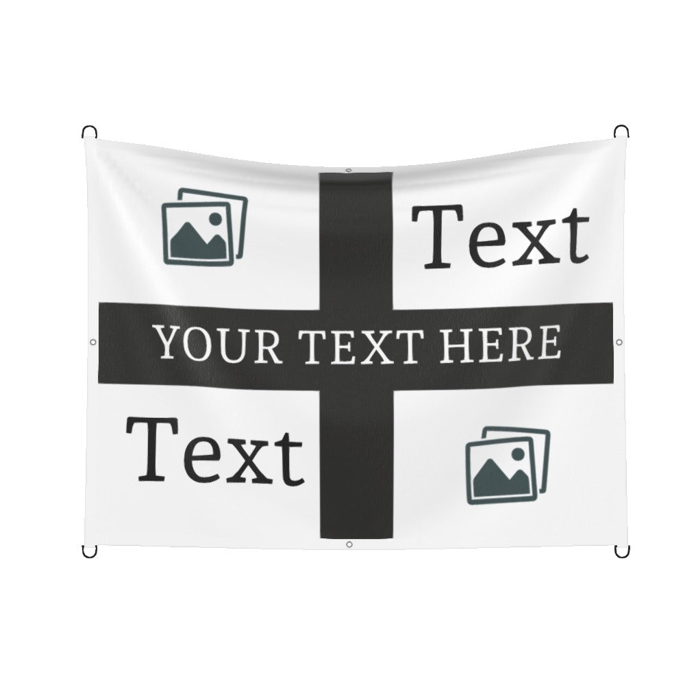 Newcastle Custom Printed Football Flag