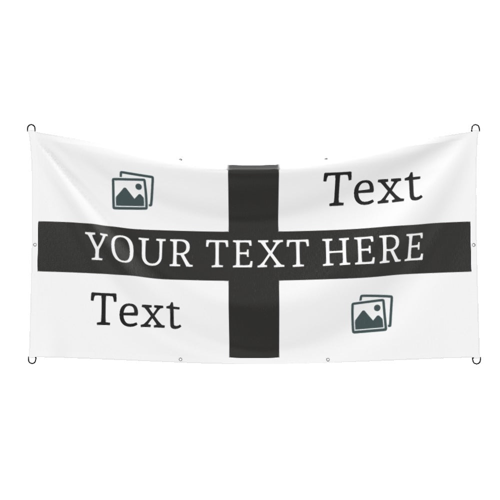 Newcastle Custom Printed Football Flag