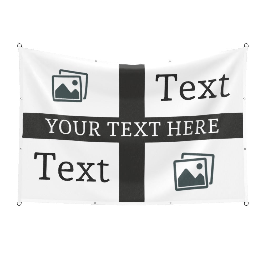 Newcastle Custom Printed Football Flag