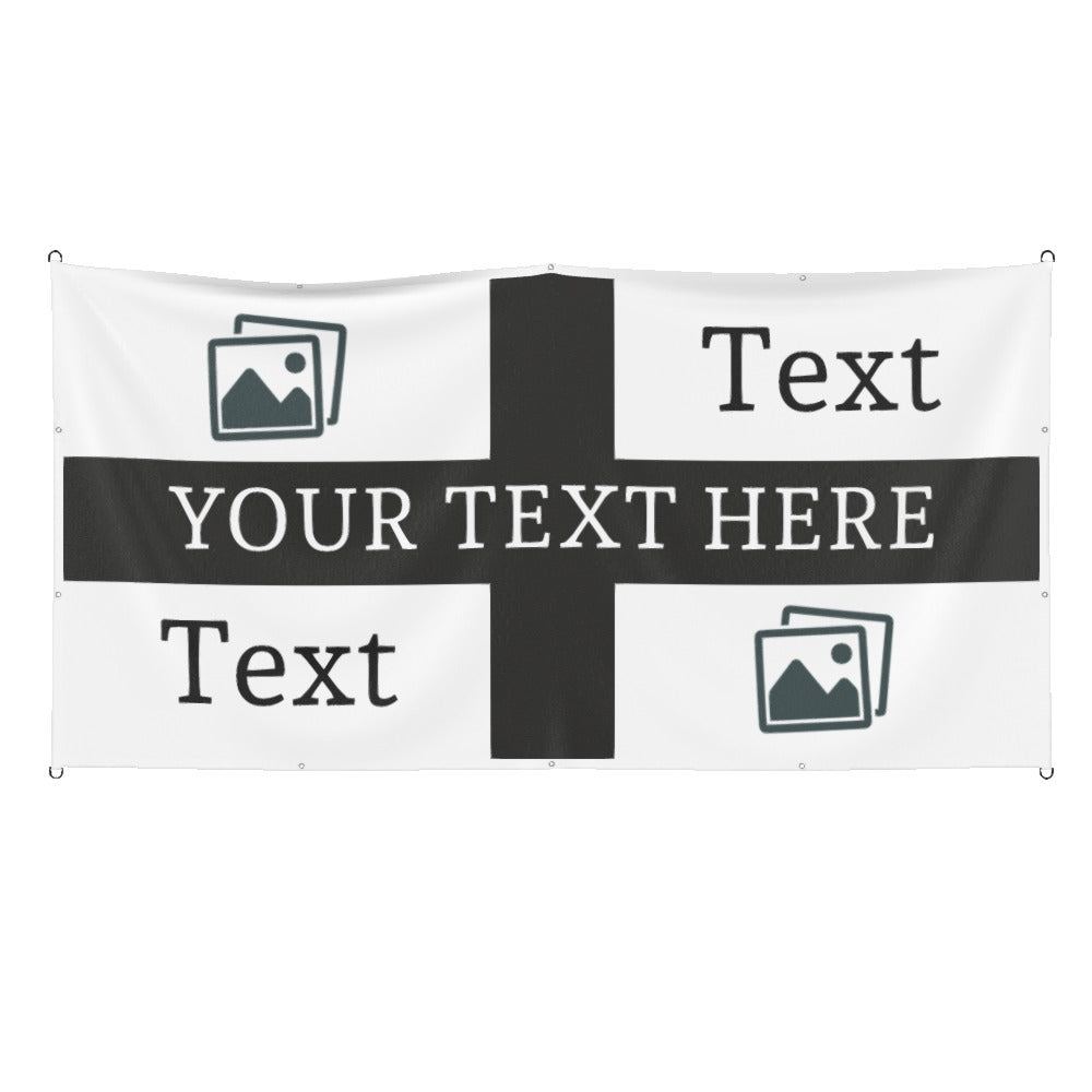 Newcastle Custom Printed Football Flag