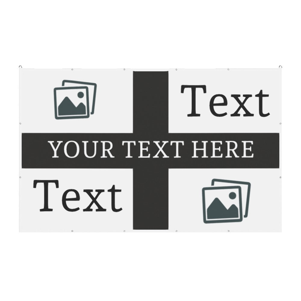 Newcastle Custom Printed Football Flag