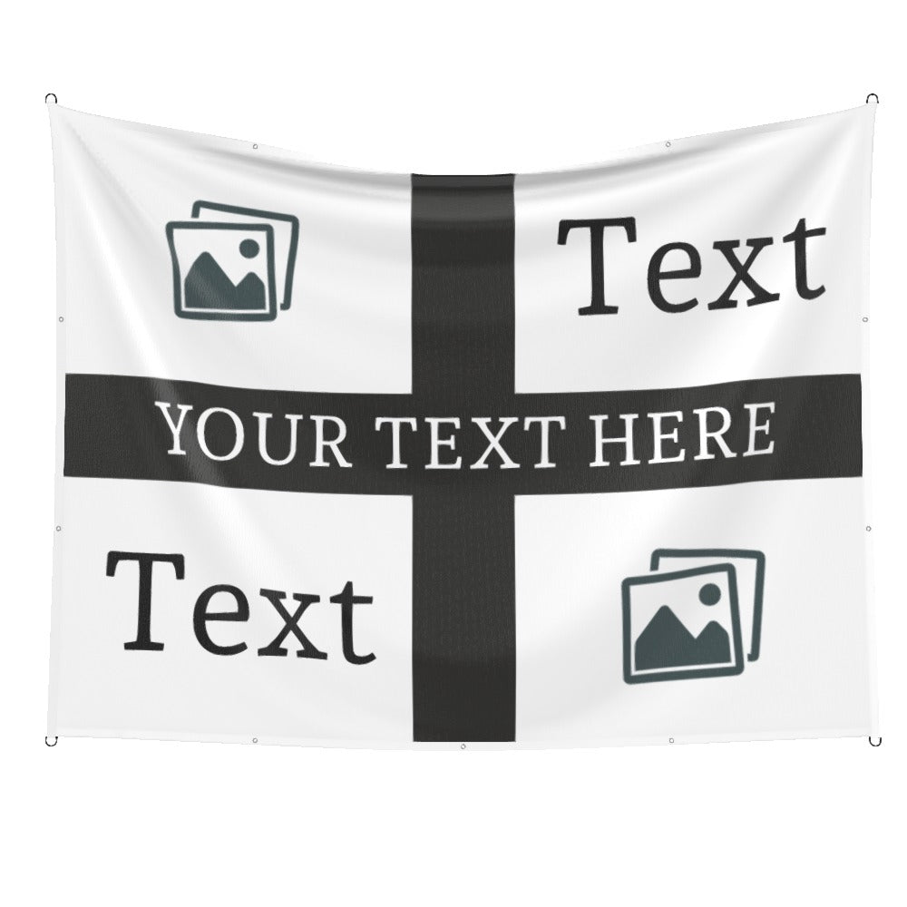 Newcastle Custom Printed Football Flag
