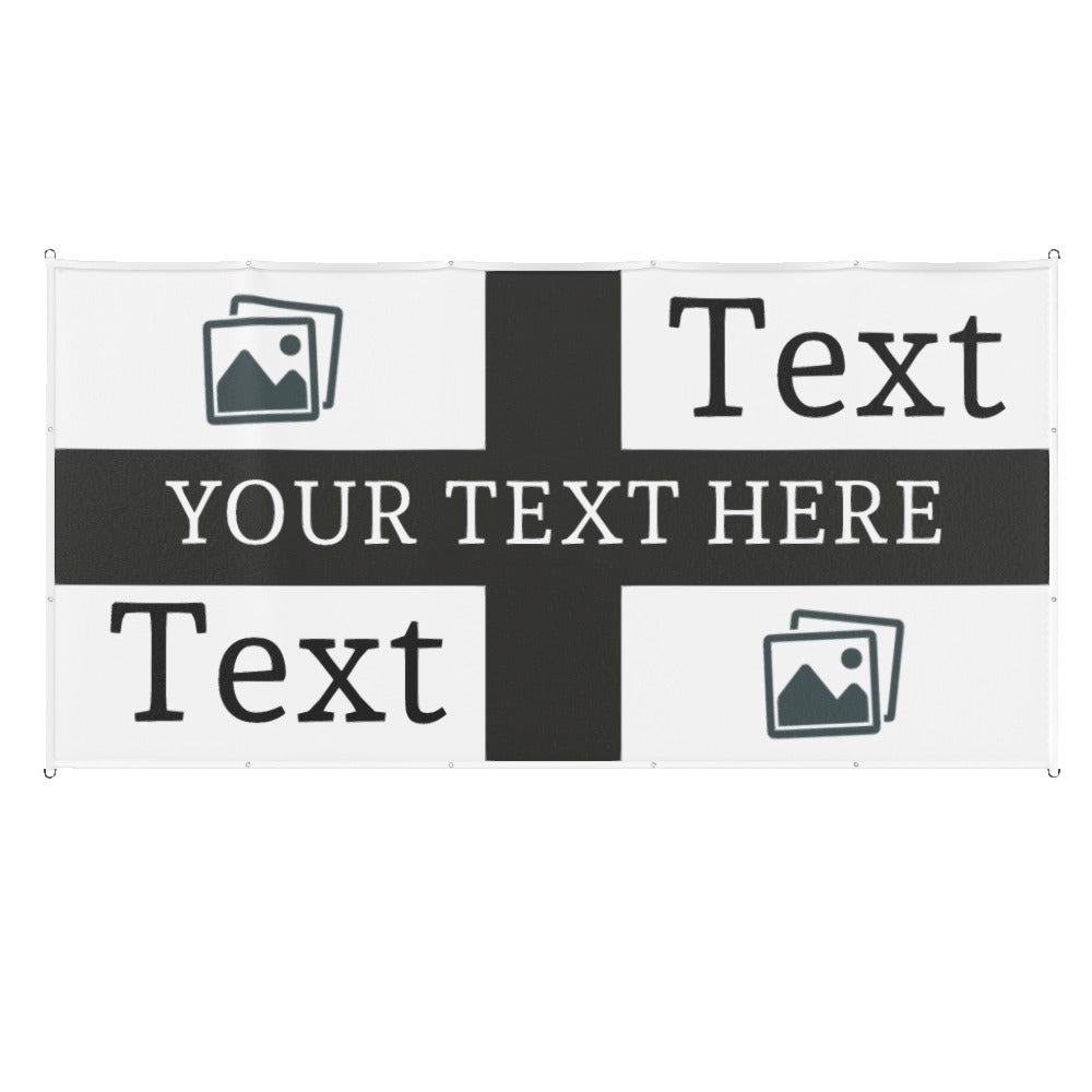 Newcastle Custom Printed Football Flag