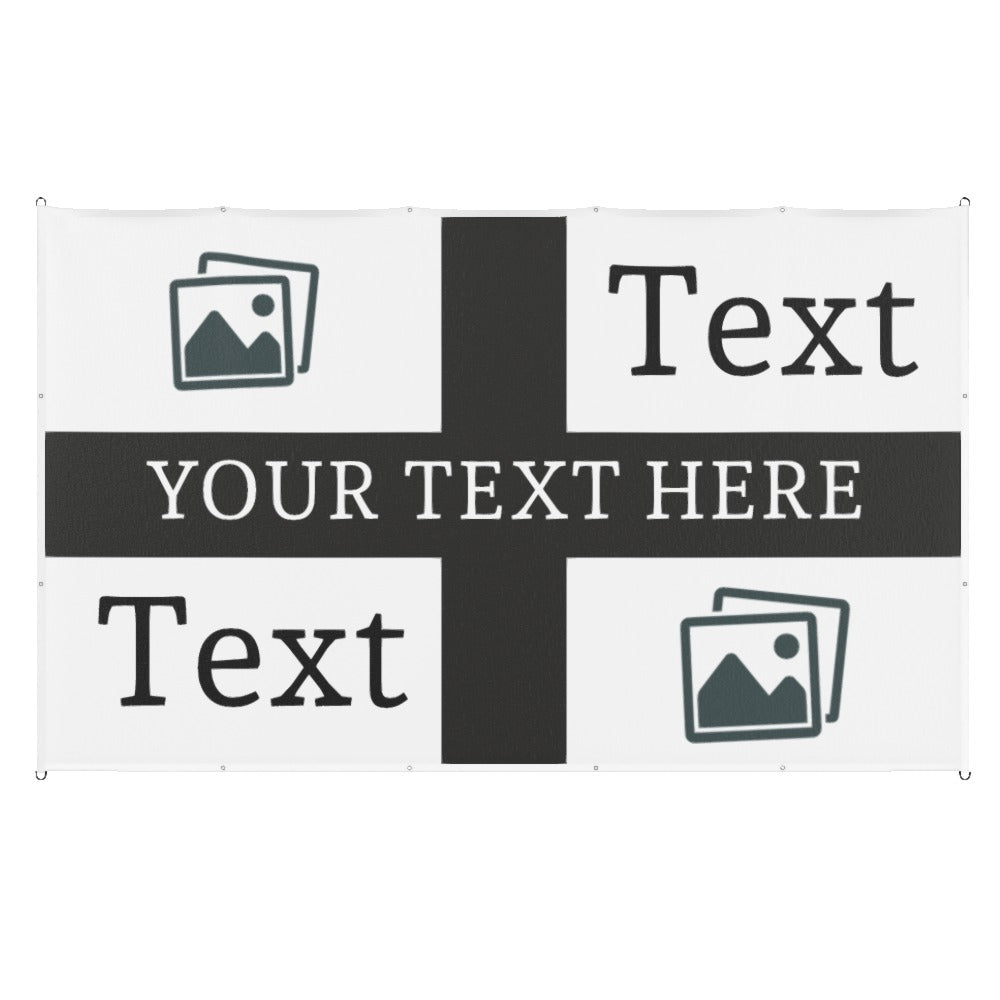 Newcastle Custom Printed Football Flag