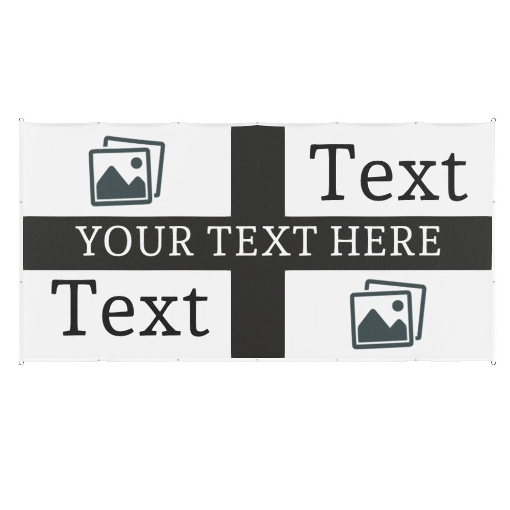 Newcastle Custom Printed Football Flag