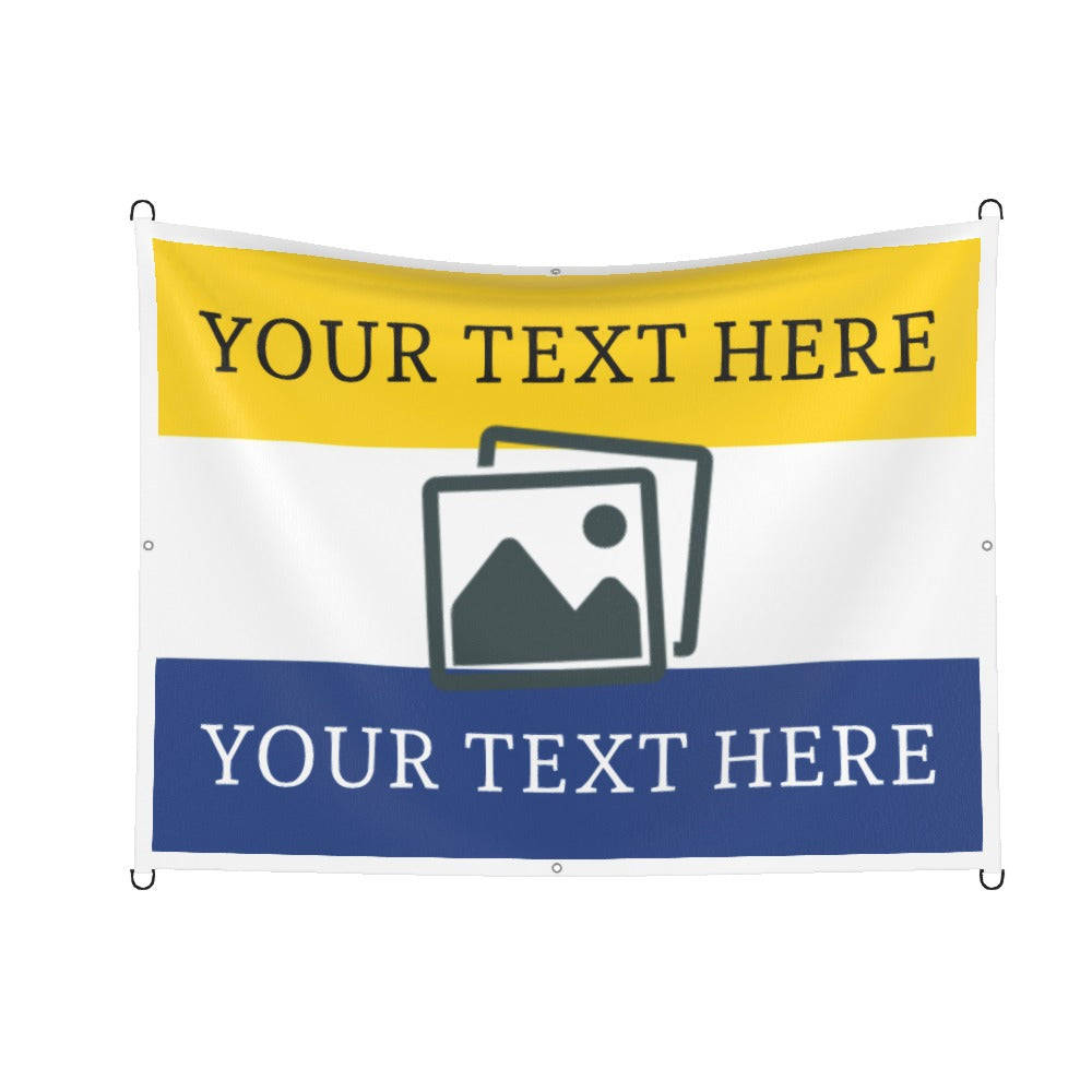 Leeds Custom Printed Football Flag