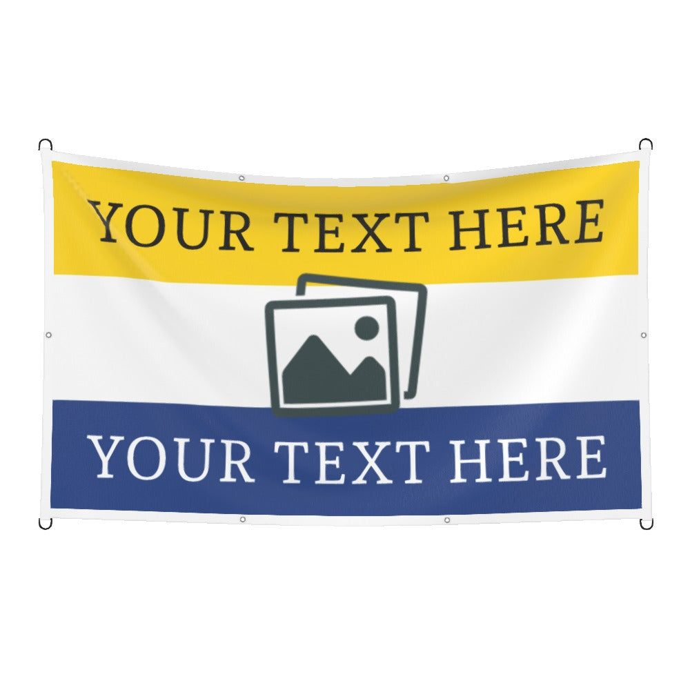 Leeds Custom Printed Football Flag