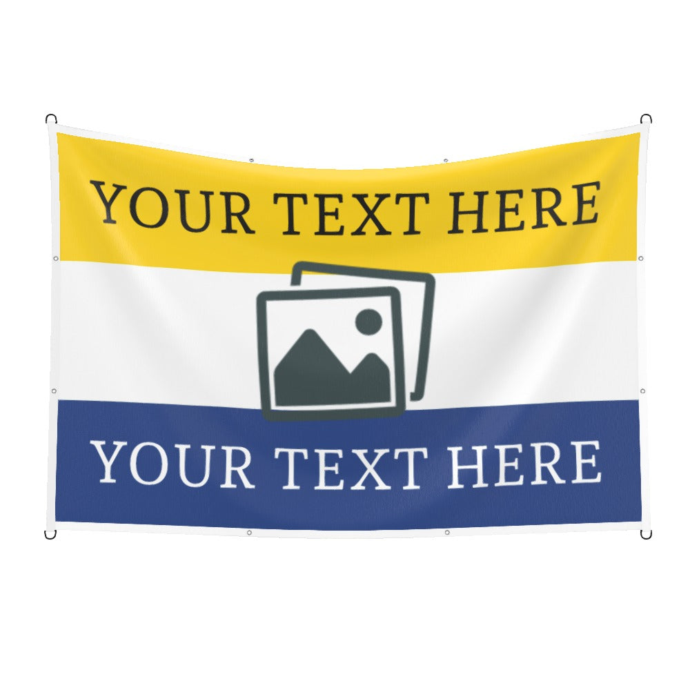 Leeds Custom Printed Football Flag