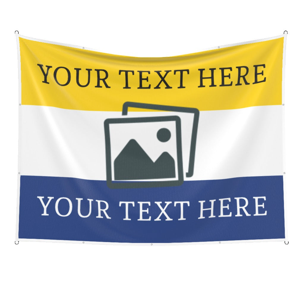 Leeds Custom Printed Football Flag