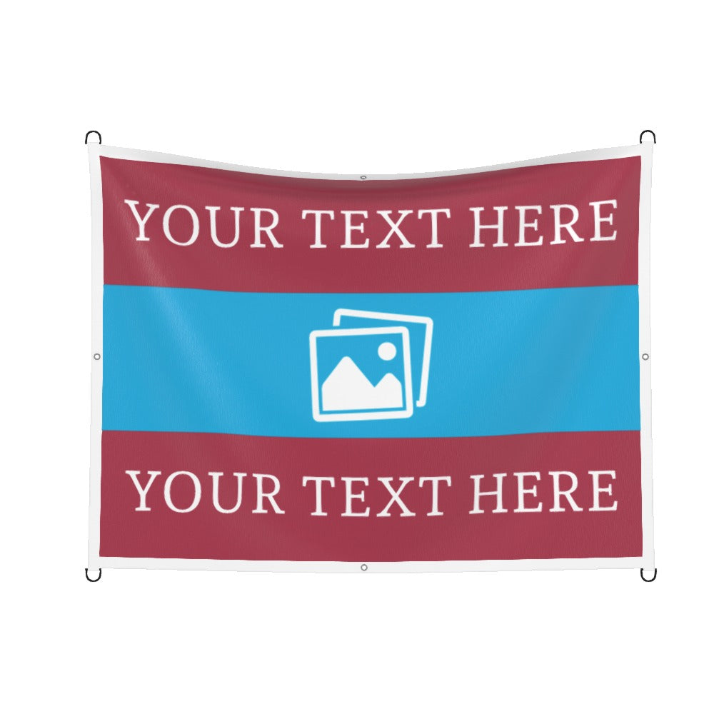 Scunthorpe Custom Printed Football Flag
