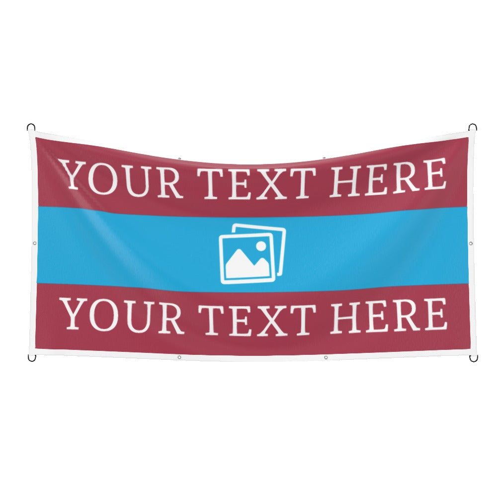 Scunthorpe Custom Printed Football Flag