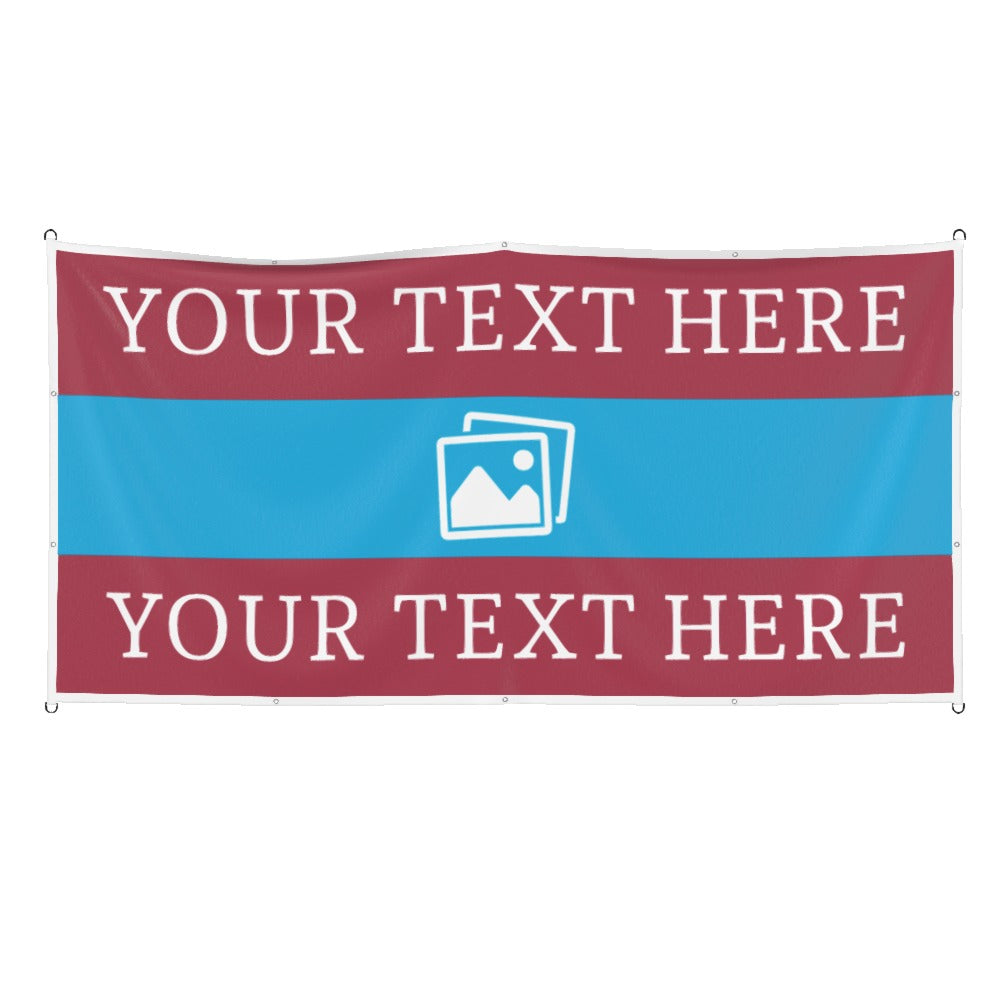 Scunthorpe Custom Printed Football Flag