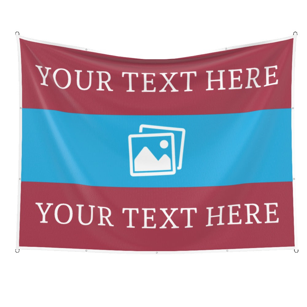 Scunthorpe Custom Printed Football Flag