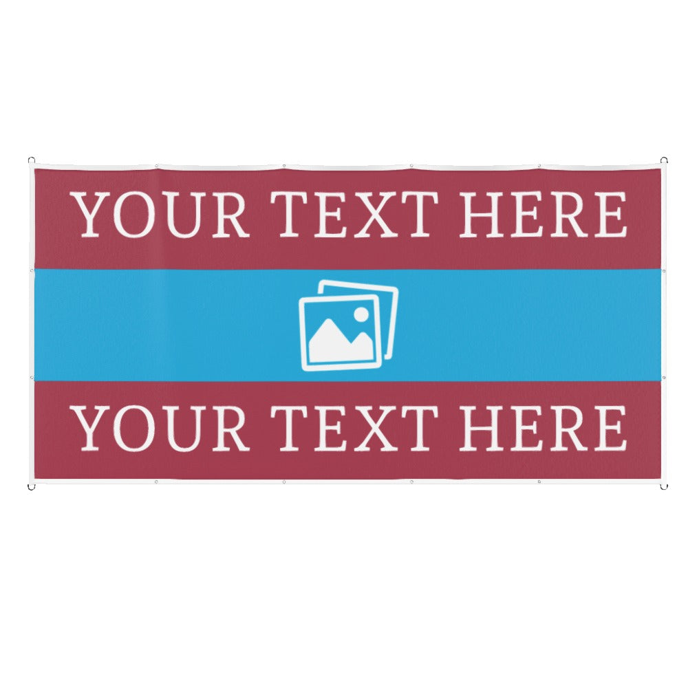Scunthorpe Custom Printed Football Flag