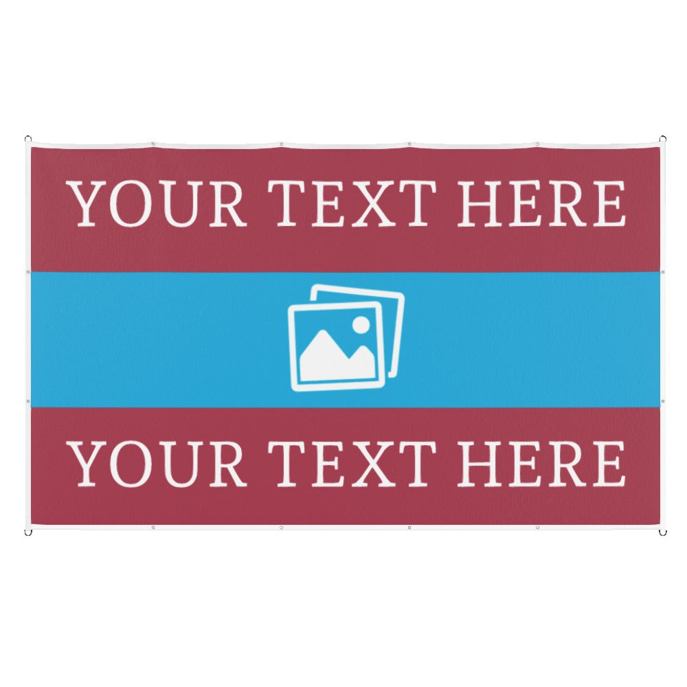 Scunthorpe Custom Printed Football Flag