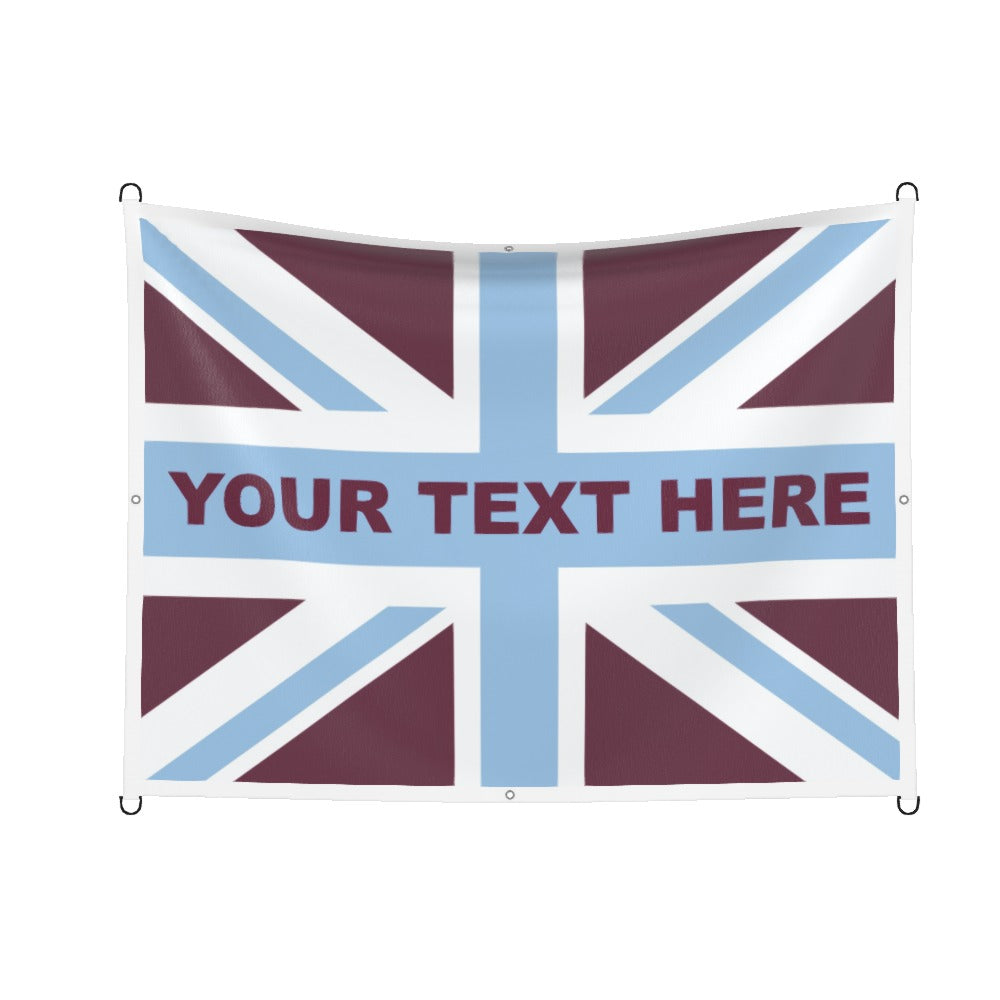 Aston Villa Union Jack Custom Printed Football Flag