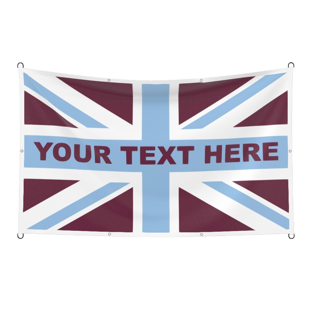 Aston Villa Union Jack Custom Printed Football Flag