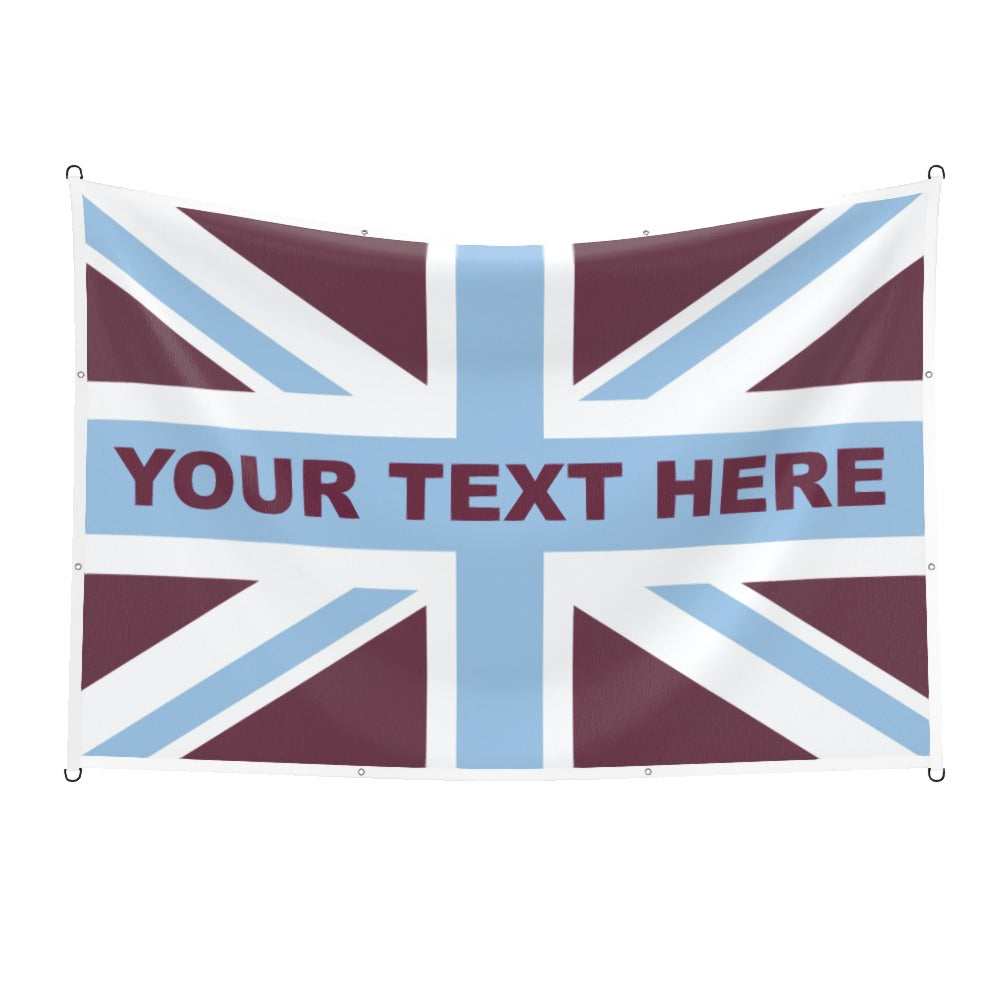 Aston Villa Union Jack Custom Printed Football Flag