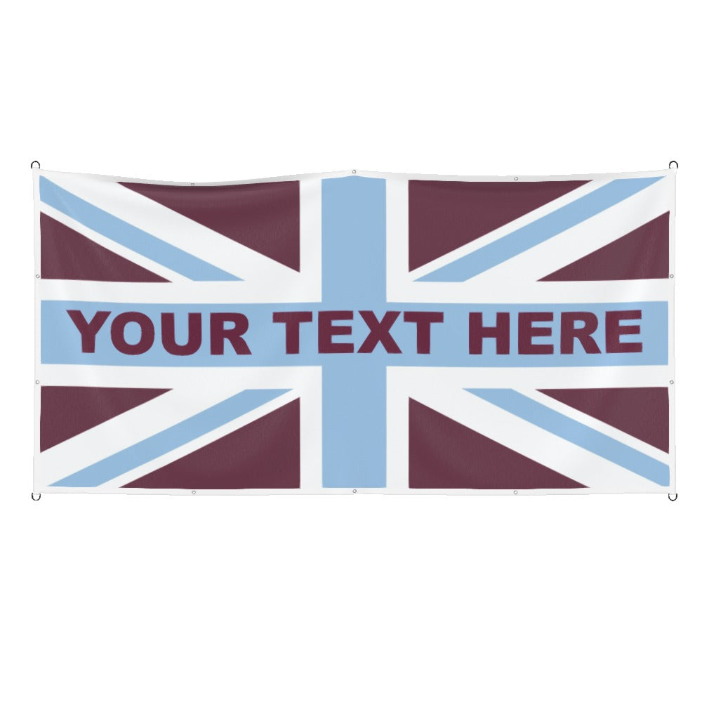 Aston Villa Union Jack Custom Printed Football Flag