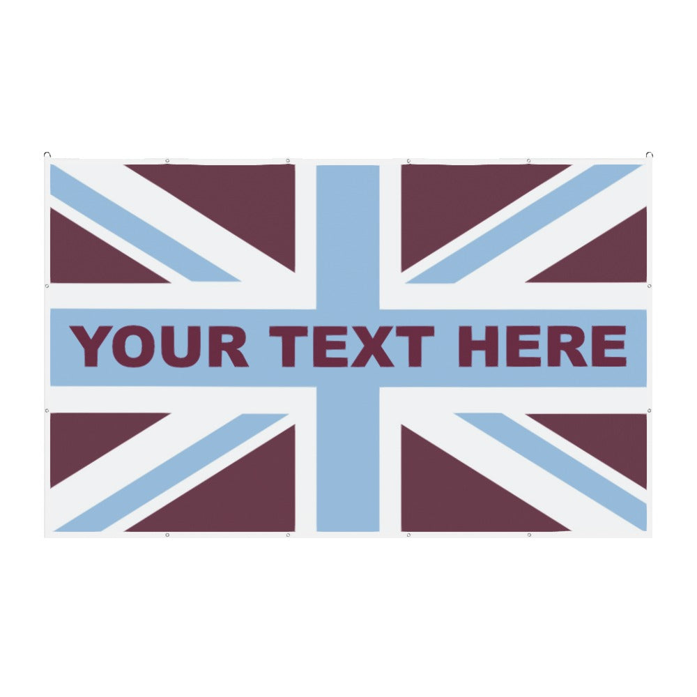 Aston Villa Union Jack Custom Printed Football Flag
