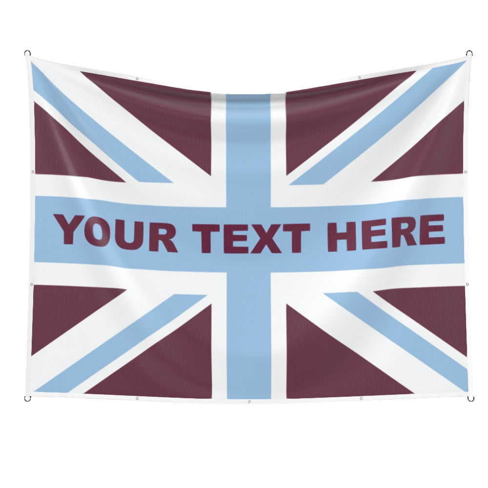 Aston Villa Union Jack Custom Printed Football Flag