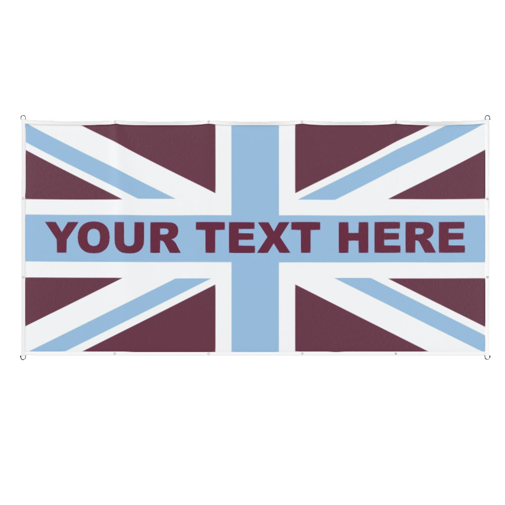 Aston Villa Union Jack Custom Printed Football Flag