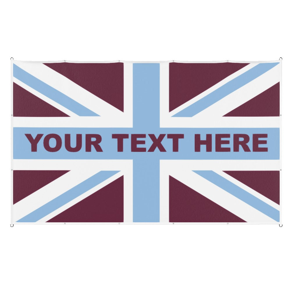 Aston Villa Union Jack Custom Printed Football Flag