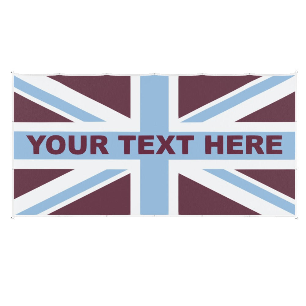 Aston Villa Union Jack Custom Printed Football Flag