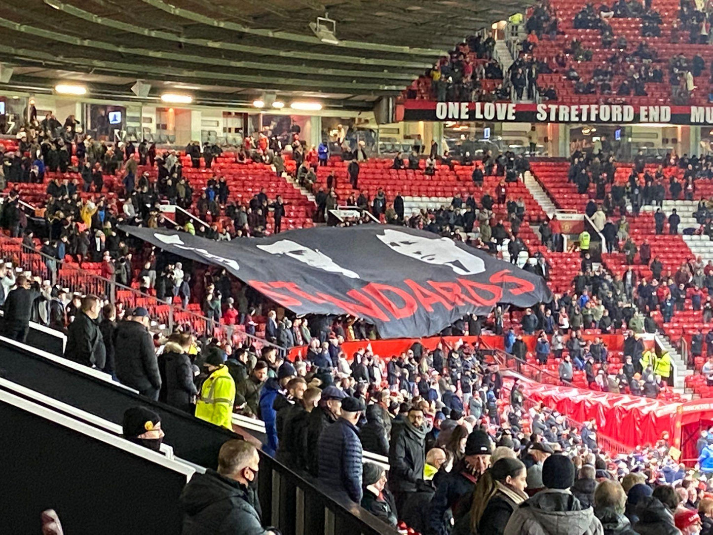 Giant Custom Printed Crowd Surfer Football Flag Large Manchester United Keane Robson Cantona
