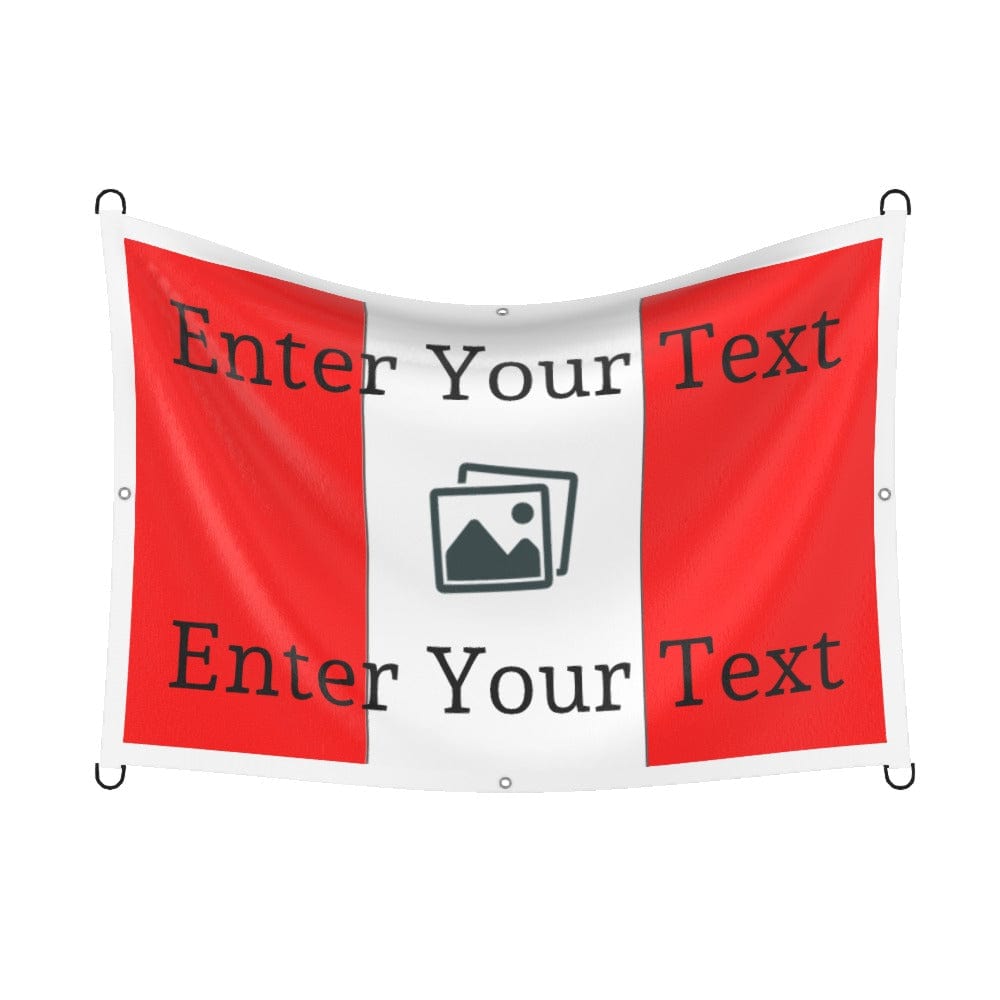 Custom Design Football Flag Vertical Stripes