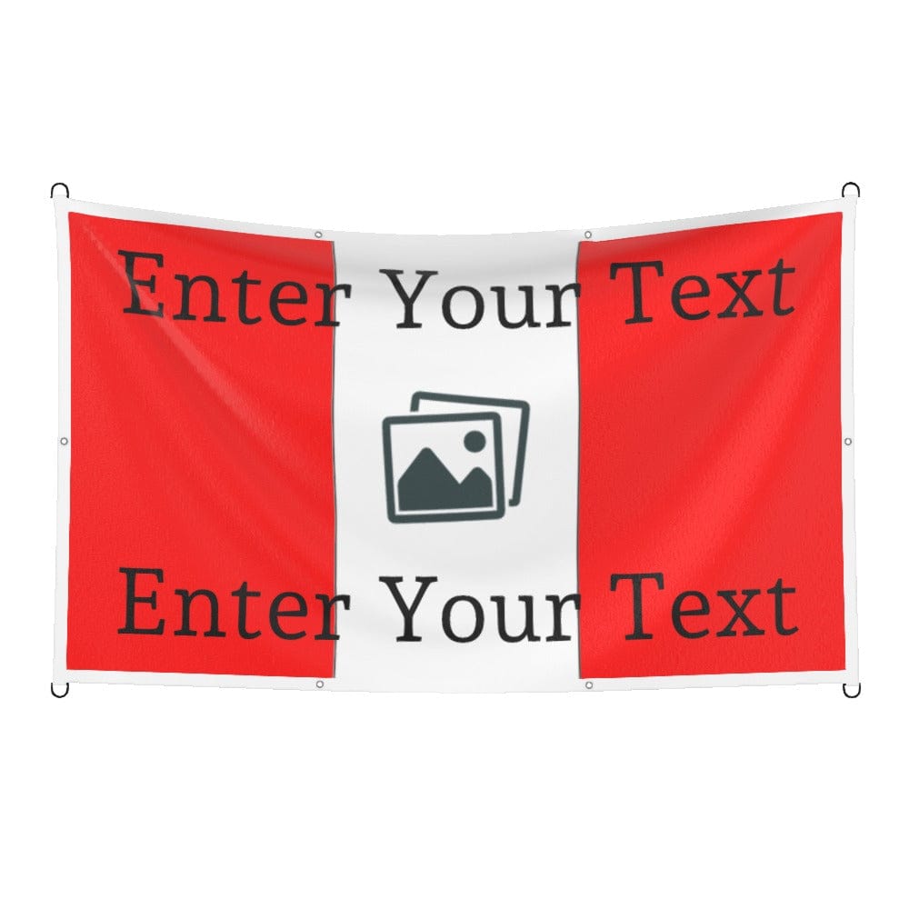 Custom Design Football Flag Vertical Stripes