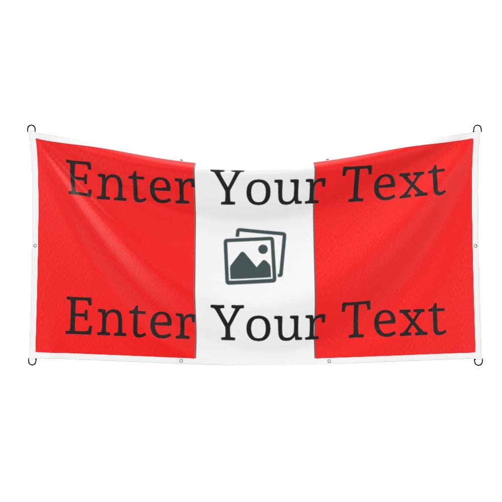 Custom Design Football Flag Vertical Stripes