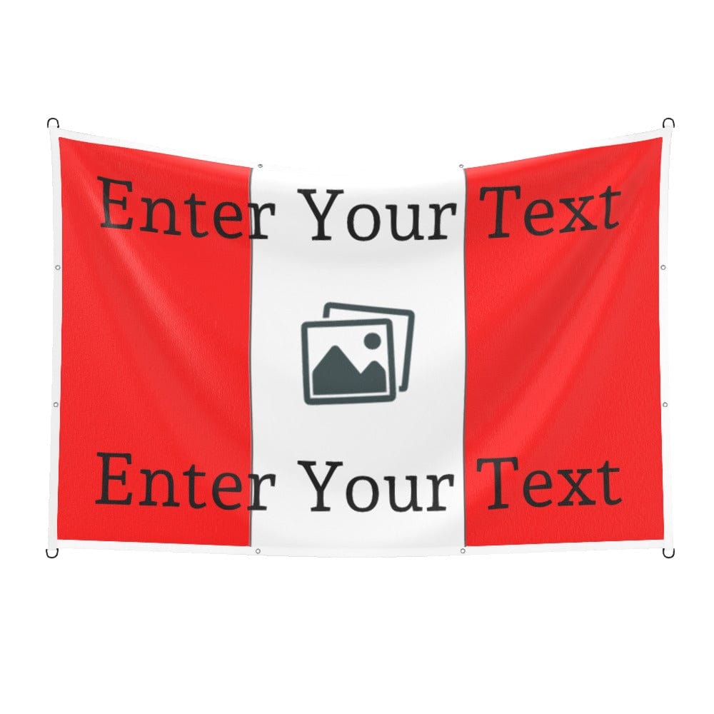 Custom Design Football Flag Vertical Stripes