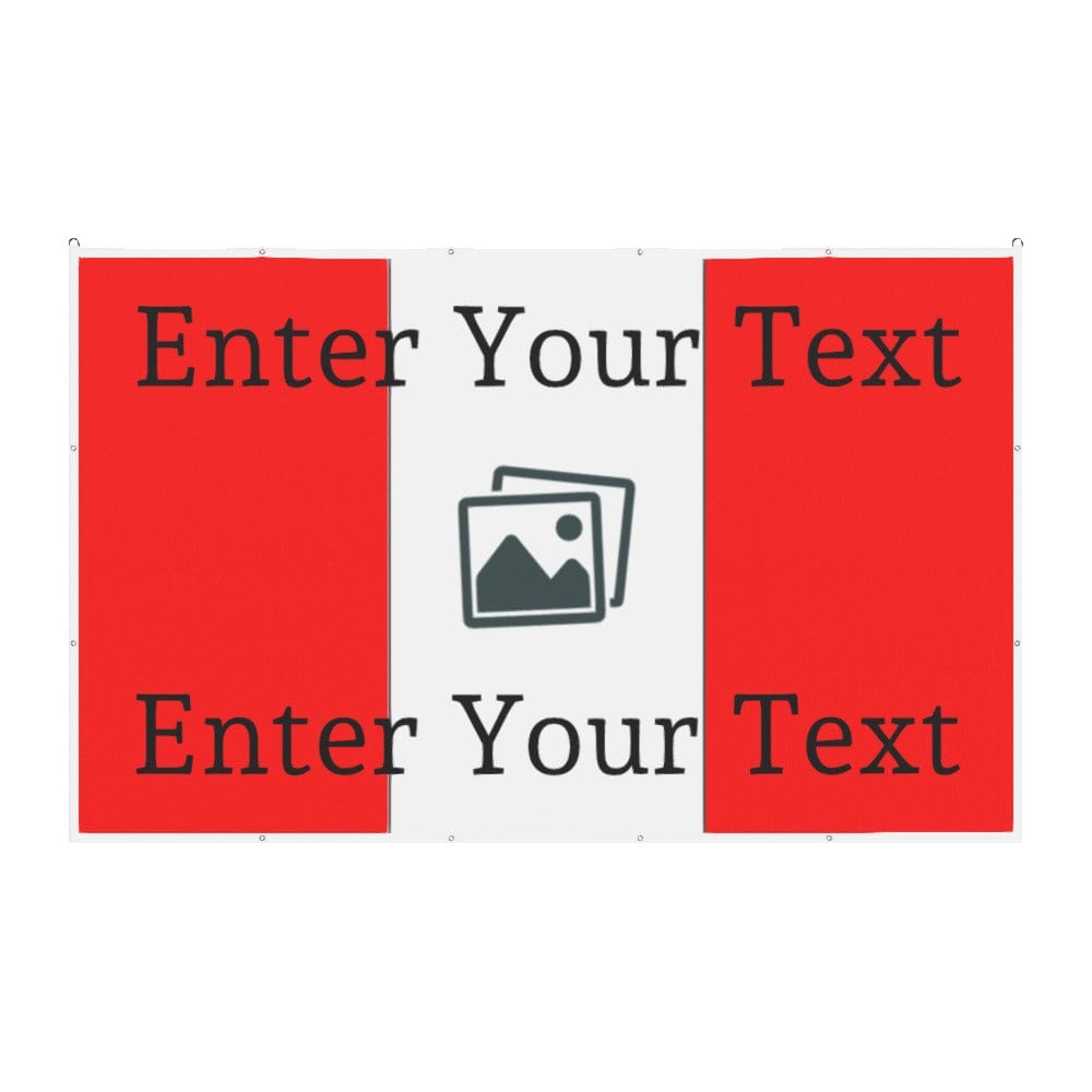 Custom Design Football Flag Vertical Stripes