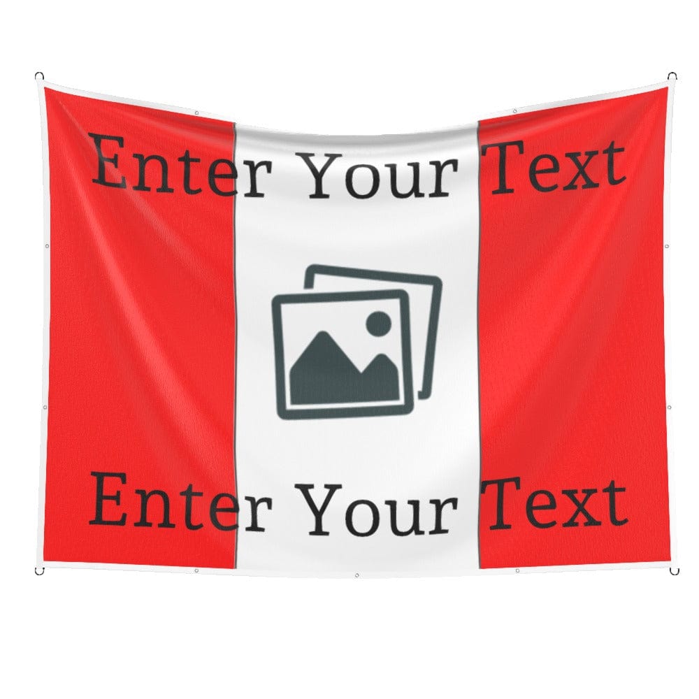 Custom Design Football Flag Vertical Stripes