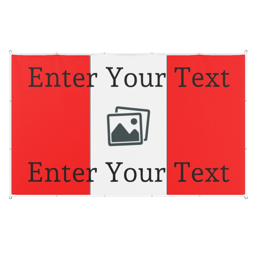 Custom Design Football Flag Vertical Stripes