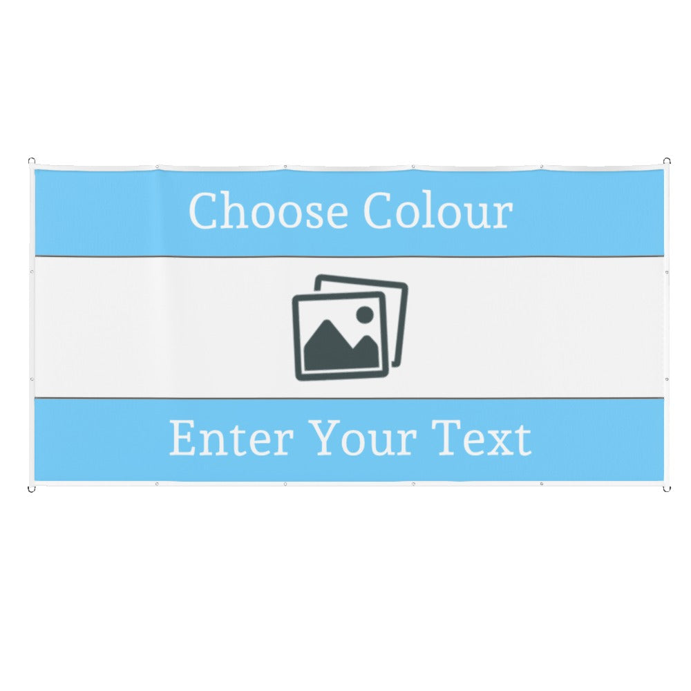 Custom Football Flag Personalised Horizontal Stripes