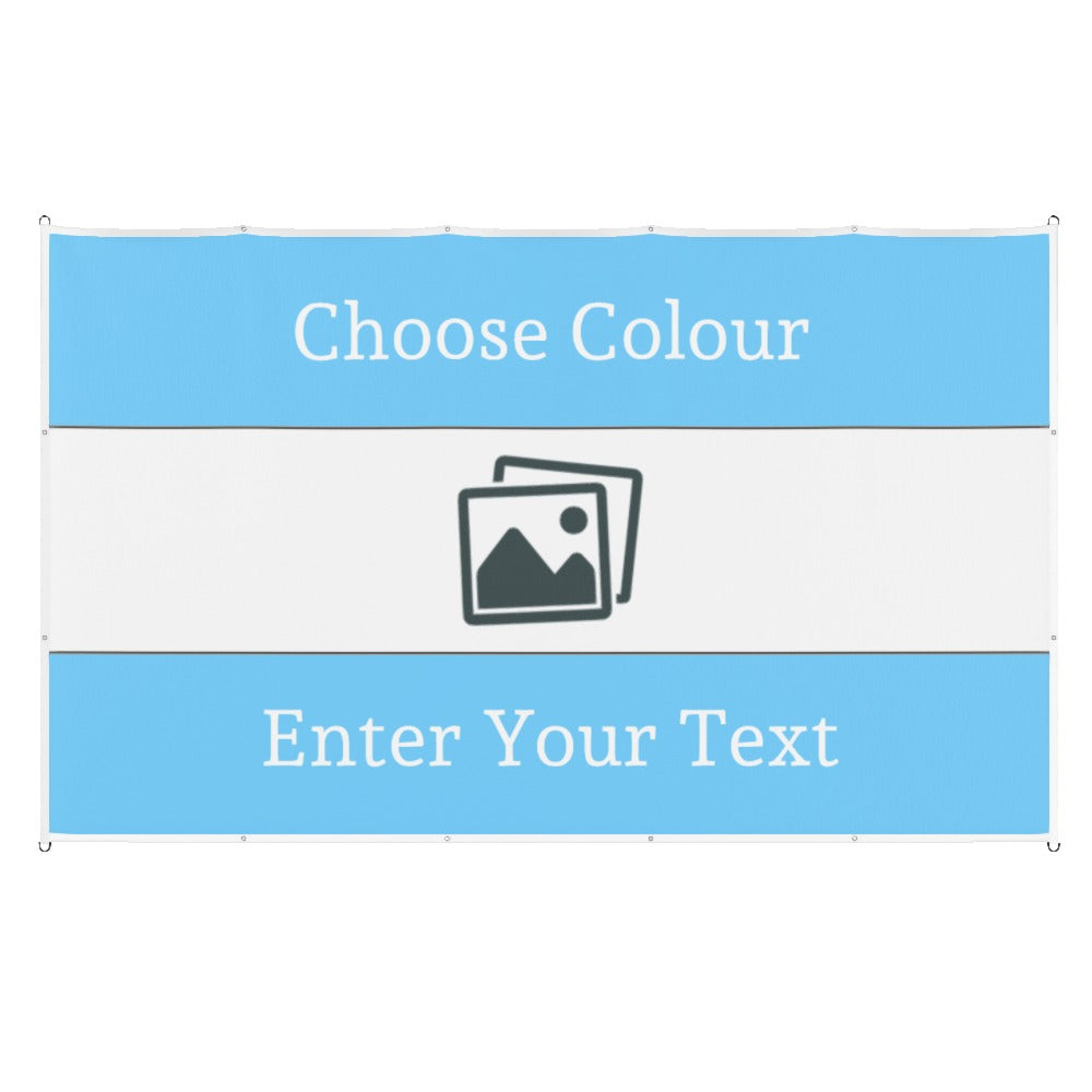 Custom Football Flag Personalised Horizontal Stripes