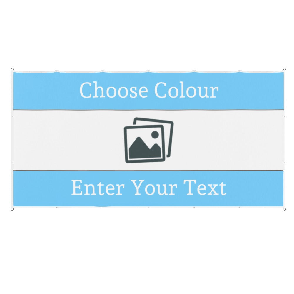 Custom Football Flag Personalised Horizontal Stripes