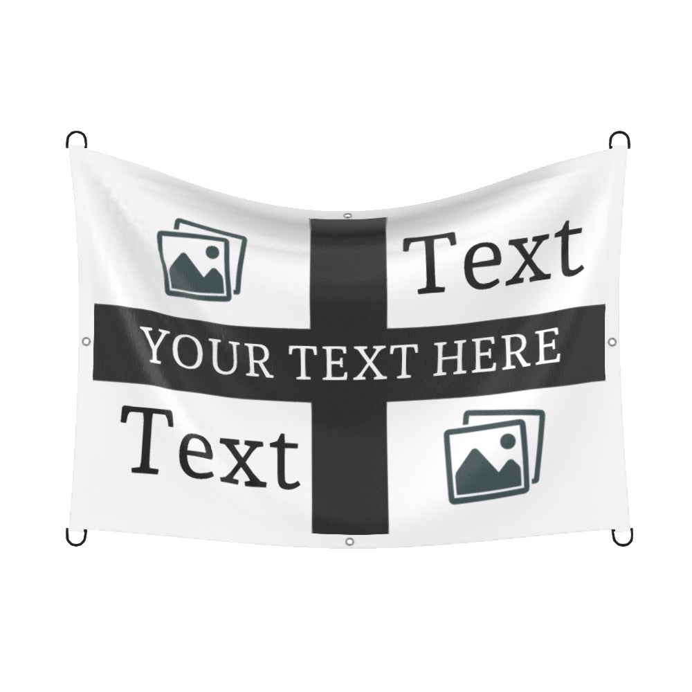 Newcastle Custom Printed Football Flag