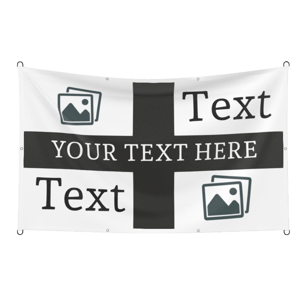 Newcastle Custom Printed Football Flag