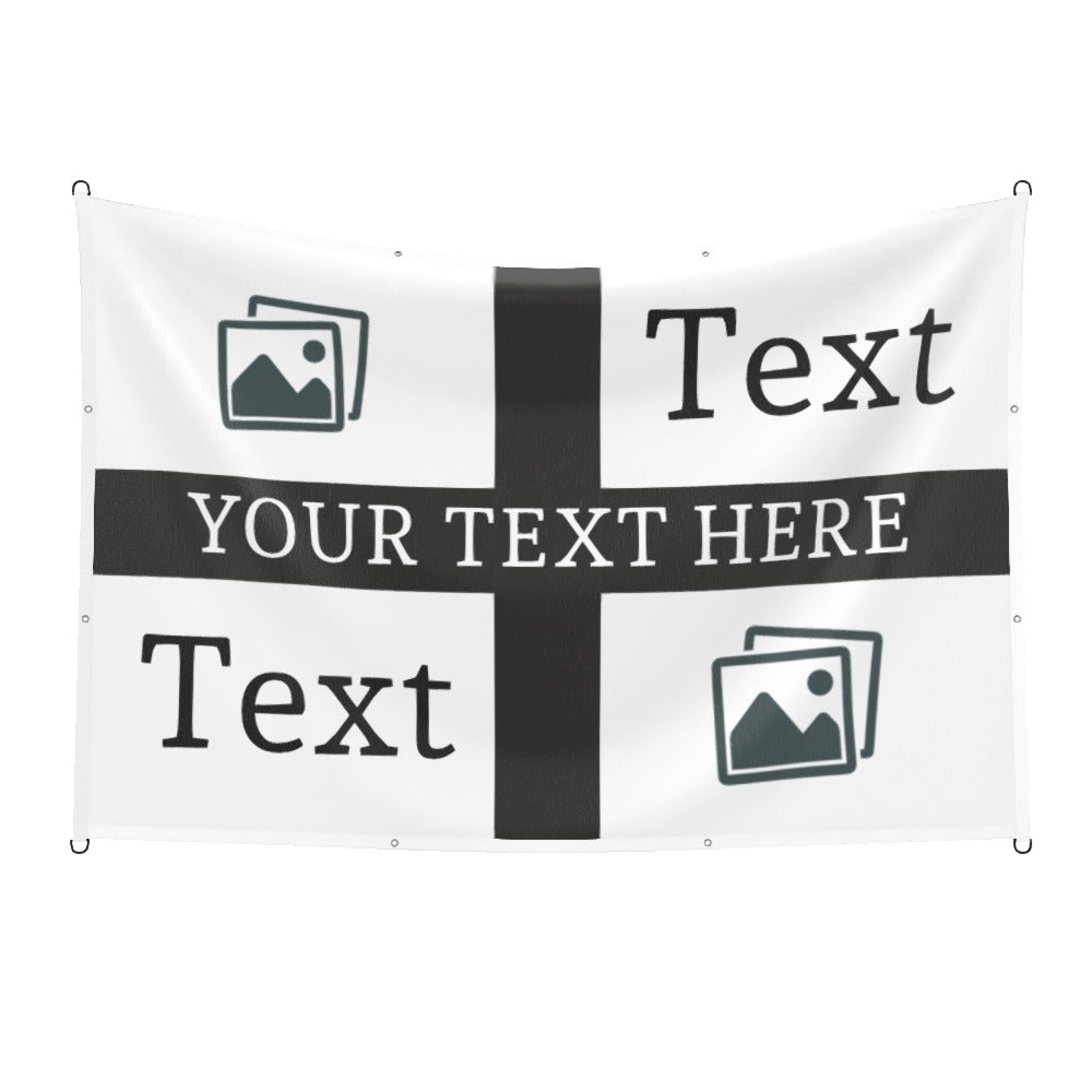 Newcastle Custom Printed Football Flag